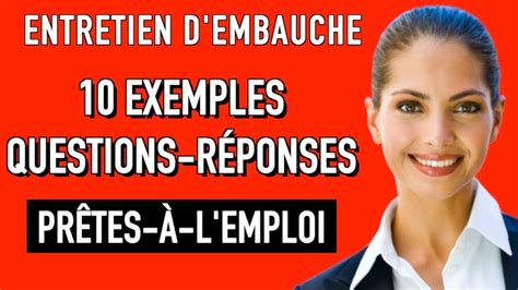 Questions et réponses d'entretien chez 